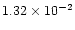 $1.32\times 10^{-2}$
