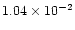 $1.04\times 10^{-2}$