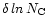 $\delta\,ln\,N_{\rm C}$