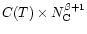 $C(T)\times N_{\rm C}^{\beta+1}$