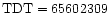 ${\rm TDT}=65602309$