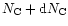 $N_{\rm C}+{\rm d}N_{\rm C}$