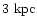 $3~ \rm kpc$