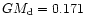 $GM_{\rm d}=0.171$