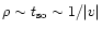 $\rho \sim t_{\rm so}\sim 1/\vert v\vert$