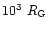 $10^{3}~R_{\rm G}$