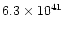 $6.3\times10^{41}$