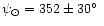 $\psi_\odot = 352 \pm 30\hbox{$^\circ$ }$