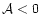 ${\cal A} < 0$