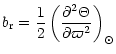 $\displaystyle b_{\rm r} = \frac {1}{2} \left( \frac {\partial^2
\Theta}{\partial \varpi^2} \right)_\odot$