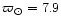 $\varpi_\odot =7.9$