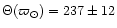 $\Theta(\varpi_\odot) = 237 \pm 12$