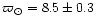 $\varpi_\odot = 8.5 \pm 0.3$