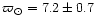 $\varpi_\odot
= 7.2 \pm 0.7$