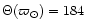 $\Theta(\varpi_\odot) = 184$