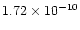 $1.72\times 10^{-10}$