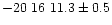 $-20~16~11.3 \pm 0.5$