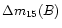 $\Delta m_{\rm 15}(B)$