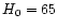 $H_{\rm0} = 65$