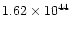 $1.62\times 10^{44}$