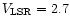 $V_{\rm LSR} = 2.7$