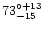 $73^{\circ+13}_{-15}$