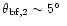 $\theta_{\rm bf,2} \sim 5\hbox{$^\circ$ }$