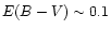$E(B - V) \sim 0.1$