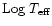${{\rm Log}}~{T_{\rm {ef f}} }$