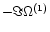 $-\Im \Omega ^{(1)}$