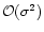 ${\cal O}(\sigma^{2})$