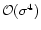 ${\cal O}(\sigma^{4})$