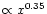 $ \propto x^{0.35}$
