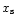 $x_{\rm s}$