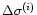 $\Delta
\sigma^{(i)}$