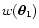 $w( \vec\theta_1 )$