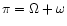$\pi= \Omega+\omega$