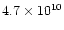 $4.7\times 10^{10}$