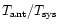$T_{\rm ant}/T_{\rm sys}$