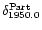 $\delta_\mathrm{1950.0}^\mathrm{Part}$