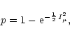 \begin{displaymath}p=1-{\rm e}^{-\frac{1}{2}\,I_\mu^2},
\end{displaymath}