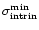 $\sigma_{\rm intrin}^{\rm min}$