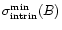 $\sigma_{\rm intrin}^{\rm min}(B)$
