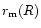 $r_{\rm m}(R)$