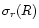 $\sigma_r(R)$