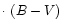 $\cdot\ (B-V)$