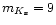 $m_{K_{\rm s}} = 9$