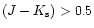 $(J-K_{\rm s})>0.5$