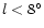 $l<8^\circ$