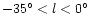 $-35^\circ <l<0^\circ $